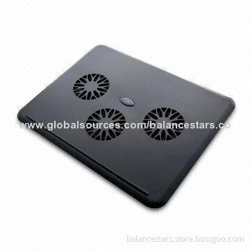 Laptop Cooling Pad with 5V Input Voltage, Made of Plastic, Measuring 320 x 270 x 40mm